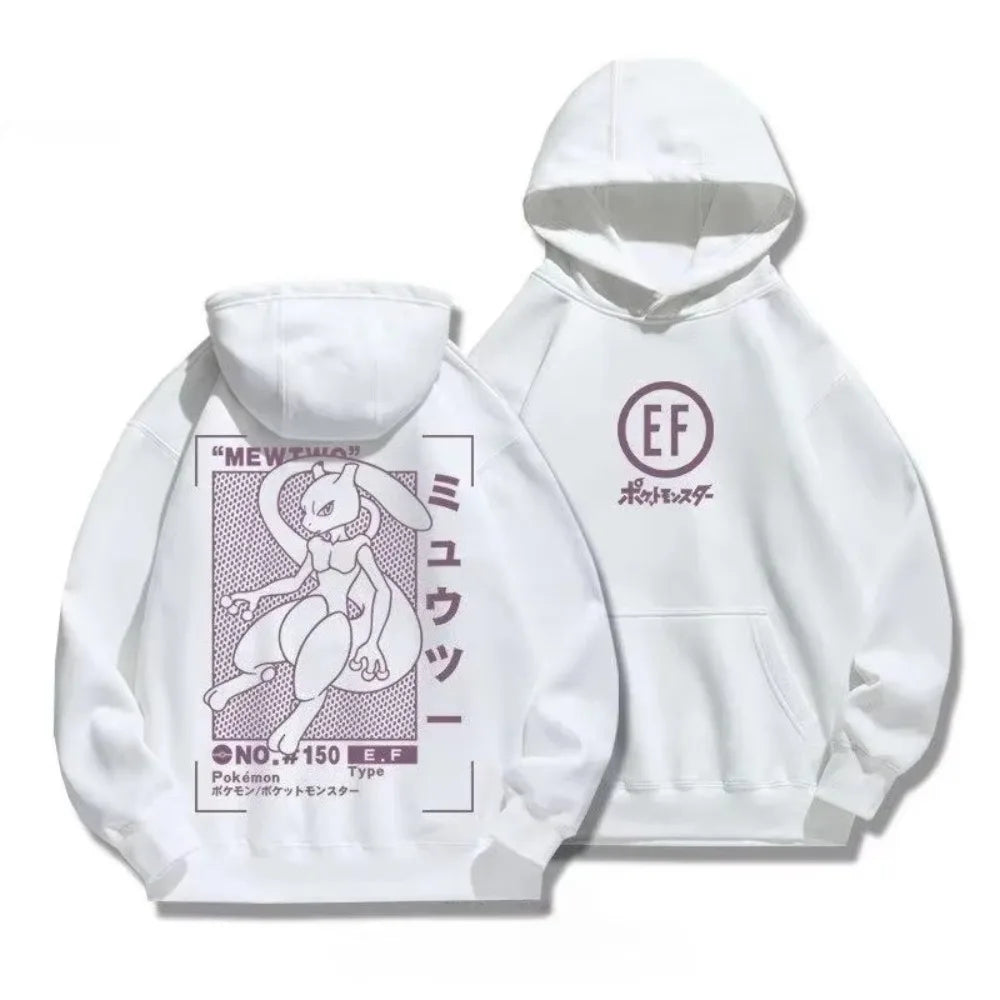 MINISO New Gengar Anime Pikachu Snorlax Print Men's and Women's Autumn Winter Hoody Sweaters Comfortable Breathable and Soft